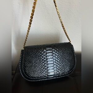 ALEXANDER WANG Crest 'A' Logo Chain Shoulder HandBag